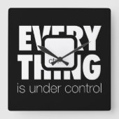 Under ctrl スクエア壁時計 (正面)