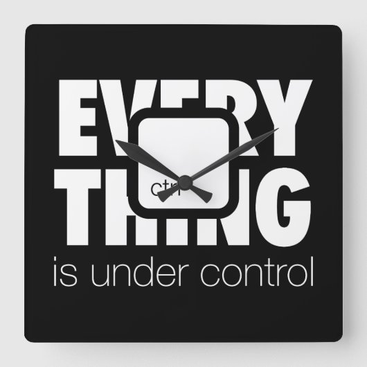 Under ctrl スクエア壁時計 (正面)