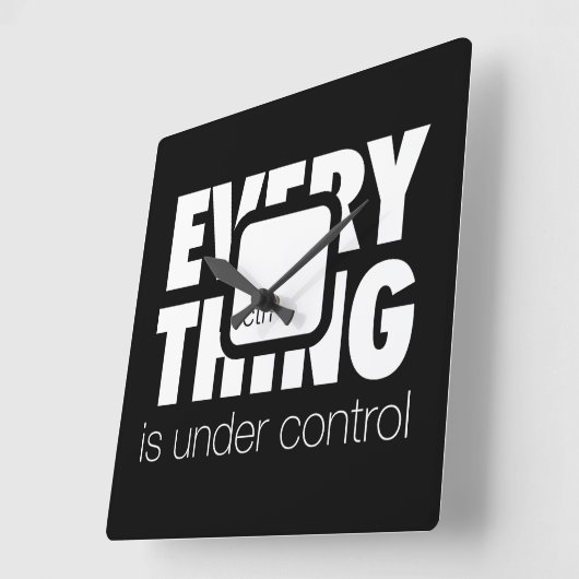 Under ctrl スクエア壁時計 (傾斜)