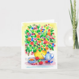 Under Fruitberry Tree Greetingカード カード