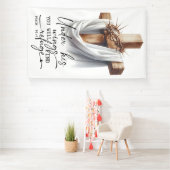 Under His Wings Scripture Art – Psalm 91:4  横断幕 (インサイチュ)