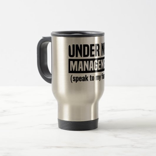 Under New Management Mug トラベルマグ (正面左)