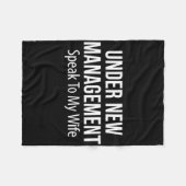 Under New Management - Speak To My Wife - フリースブランケット (正面(横))