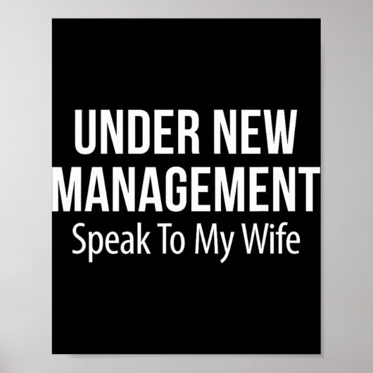Under New Management - Speak To My Wife - ポスター (正面)