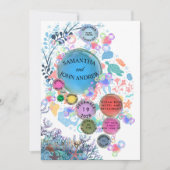 Under Sea Water Wedding Invitation (正面)