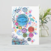 Under Sea Water Wedding Invitation (スタンド正面)