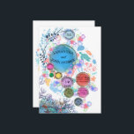 Under Sea Water Wedding Invitation<br><div class="desc">Wedding invitation with under seawater theme combined with sea creatures, sea plants and colorful bubbles. To change details, click Personalize.</div>