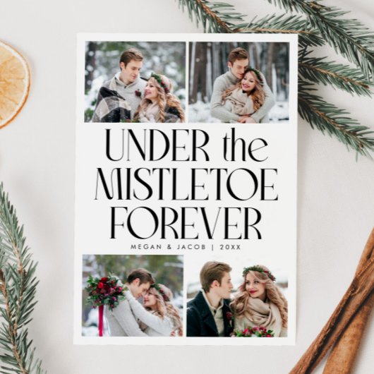 Under the Mistletoe Forever White Photo  シーズンカード