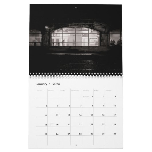 Under The Overpass No 5 カレンダー (1月 2026)