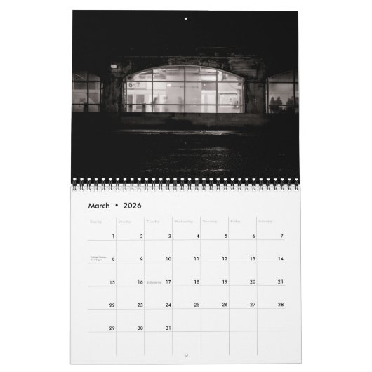 Under The Overpass No 5 カレンダー (3月 2026)