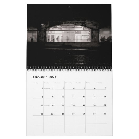 Under The Overpass No 5 カレンダー (2月 2026)