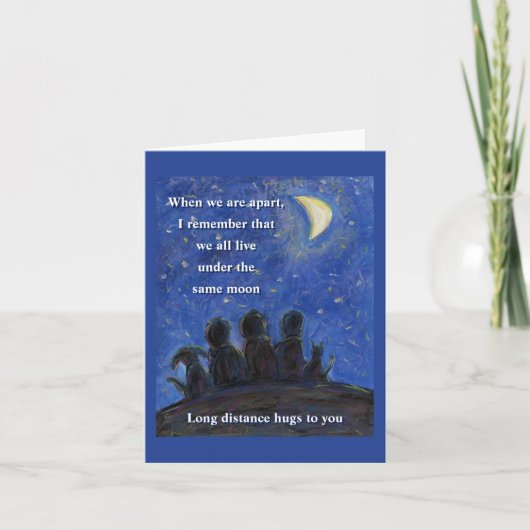 Under the Same Moon Art Note Card サンキューカード (正面)
