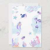 Under the Sea 1st Birthday Invitation 招待状 (裏面)