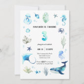 Under The Sea 3rd Birthday招待状 招待状 (正面)