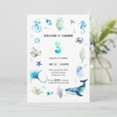 Under The Sea 3rd Birthday招待状 招待状 (スタンド正面)