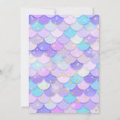 Under the sea - Afro Mermaid Birthday サンキューカード (裏面)