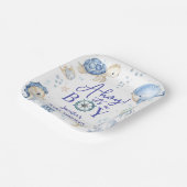 Under The Sea Ahoy It's A Boy Ocean Baby Shower ペーパープレート (傾斜あり)