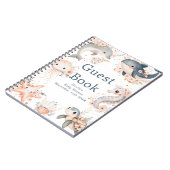 Under The Sea Animals Baby Shower Shower Guest  ノートブック (左側)