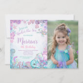 Under the Sea Animals Birthday Invitation 招待状 (正面)