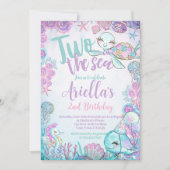 Under the Sea Animals Birthday Invitation 招待状 (正面)