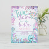 Under the Sea Animals Birthday Invitation 招待状 (スタンド正面)