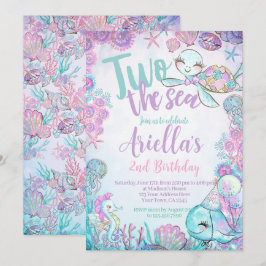 Under the Sea Animals Birthday Invitation 招待状