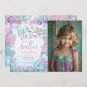 Under the Sea Animals Birthday Invitation 招待状 (正面/裏面)