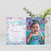 Under the Sea Animals Birthday Invitation 招待状 (スタンド正面)