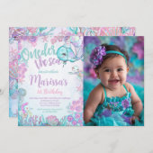 Under the Sea Animals Birthday Invitation 招待状 (正面/裏面)