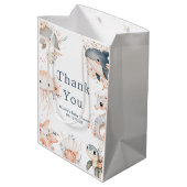 Under The Sea Animals Birthday Party ミディアムペーパーバッグ (裏面アングル)