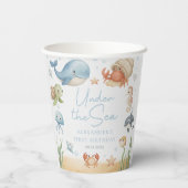 Under The Sea Animals Ocean Birthday Paper Cups 紙コップ (裏面)