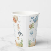 Under The Sea Animals Ocean Birthday Paper Cups 紙コップ (右)