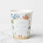 Under The Sea Animals Ocean Birthday Paper Cups 紙コップ (正面)