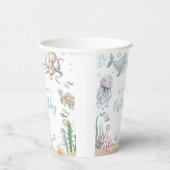 Under The Sea Animals Ocean Birthday Paper Cups 紙コップ (右)