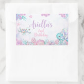 Under the Sea Animals Rectangular Label 長方形シール (バッグ)