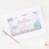 Under the Sea Animals Rectangular Label 長方形シール (封筒)