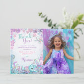 Under the Sea Animals Thank You Cards with Photo 招待状 (スタンド正面)