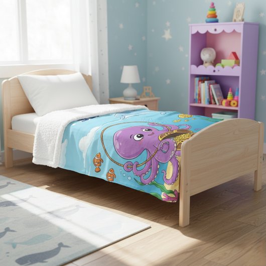 Under the Sea Baby Blanket フリースブランケット