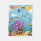 Under the Sea Baby Blanket フリースブランケット (正面)