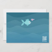 Under the Sea Baby Girl 1st Birthdayパーティー写真 招待状 (裏面)