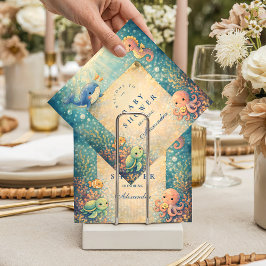 Under The Sea Baby Shower スタンダードカクテルナプキン