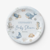 Under The Sea Baby Shower ペーパープレート (正面)