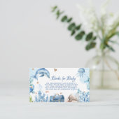 Under the sea Baby Shower Book Request  エンクロージャーカード (スタンド正面)