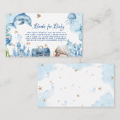 Under the sea Baby Shower Book Request  エンクロージャーカード (正面/裏面)