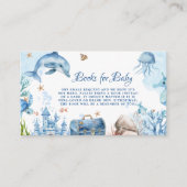 Under the sea Baby Shower Book Request エンクロージャーカード (正面)