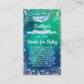 Under The Sea Baby Shower Book Request エンクロージャーカード (正面)