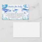 Under the Sea Baby Shower Books forベビー 名刺 (正面/裏面)