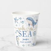 Under The Sea Baby Shower Boy Blue Ocean 紙コップ (裏面)