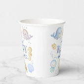 Under The Sea Baby Shower Boy Ocean 紙コップ (右)