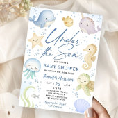 Under The Sea Baby Shower Cute Ocean 招待状
